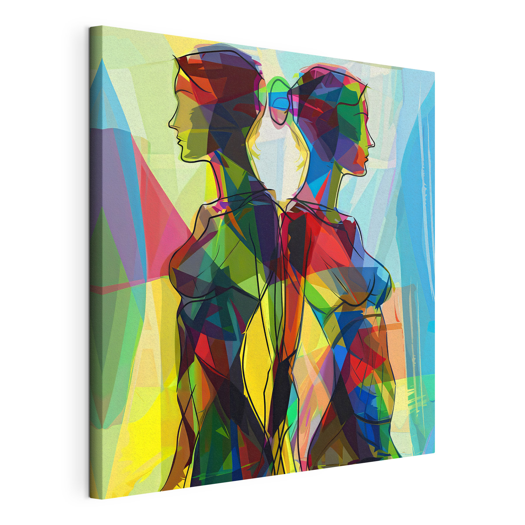 A woman's silhouettes of a woman's body