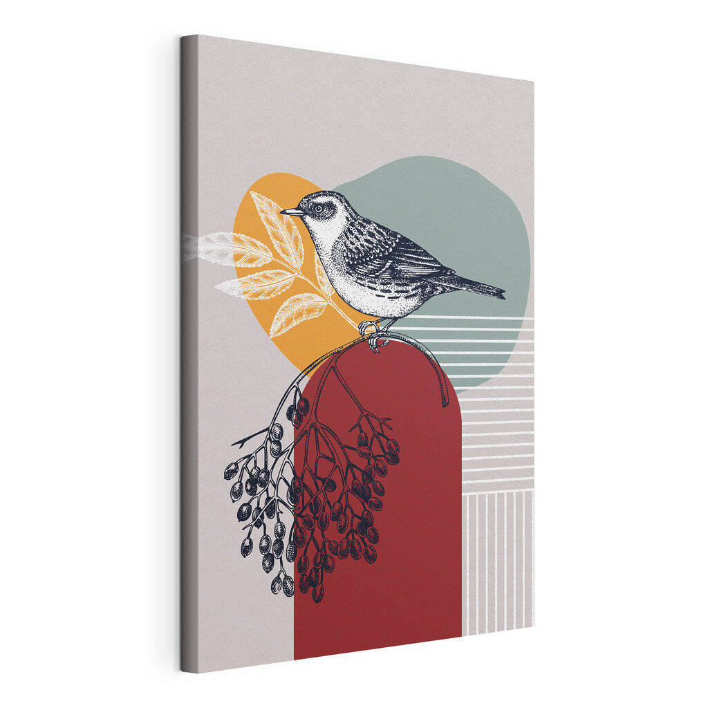 A bird on a branch