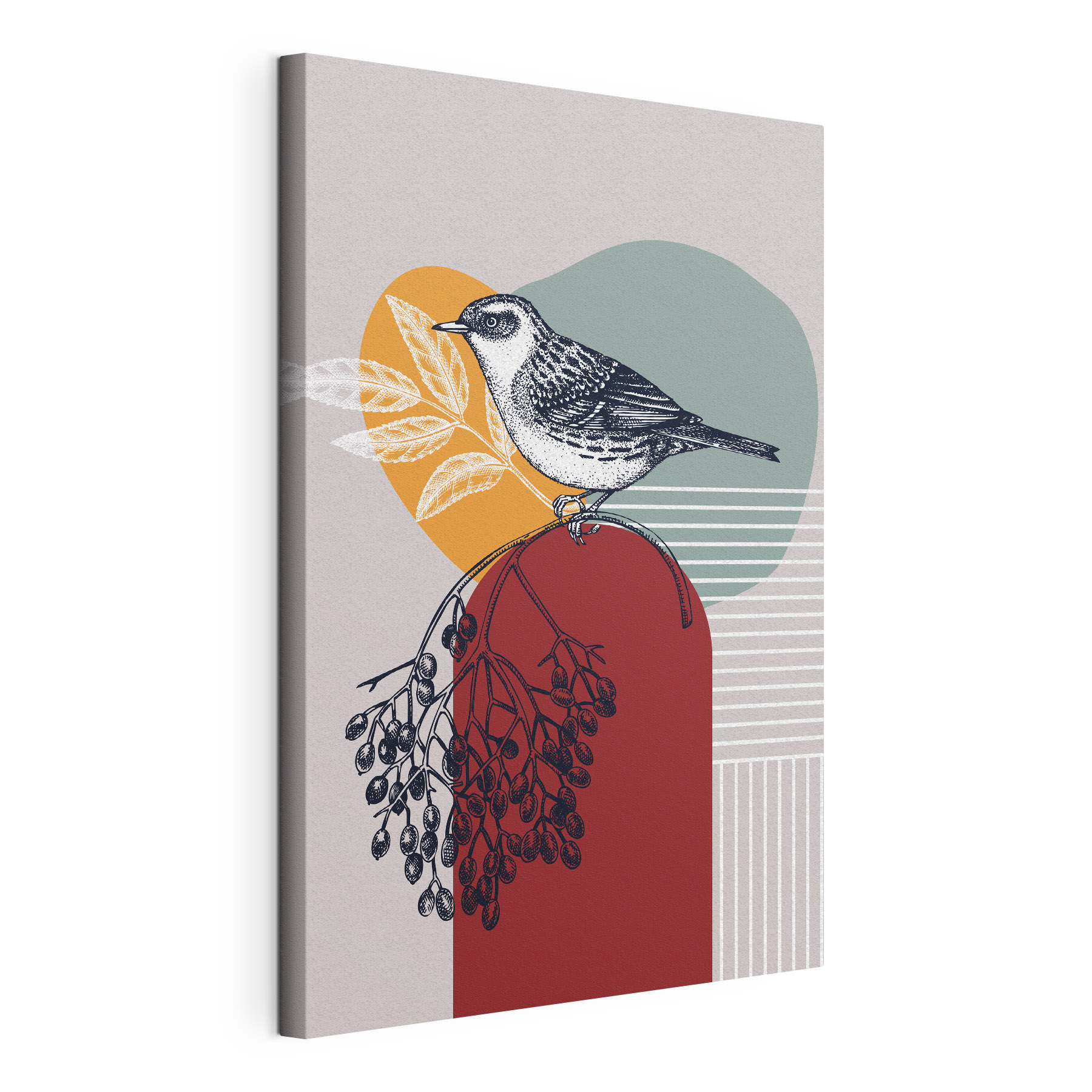 A bird on a branch