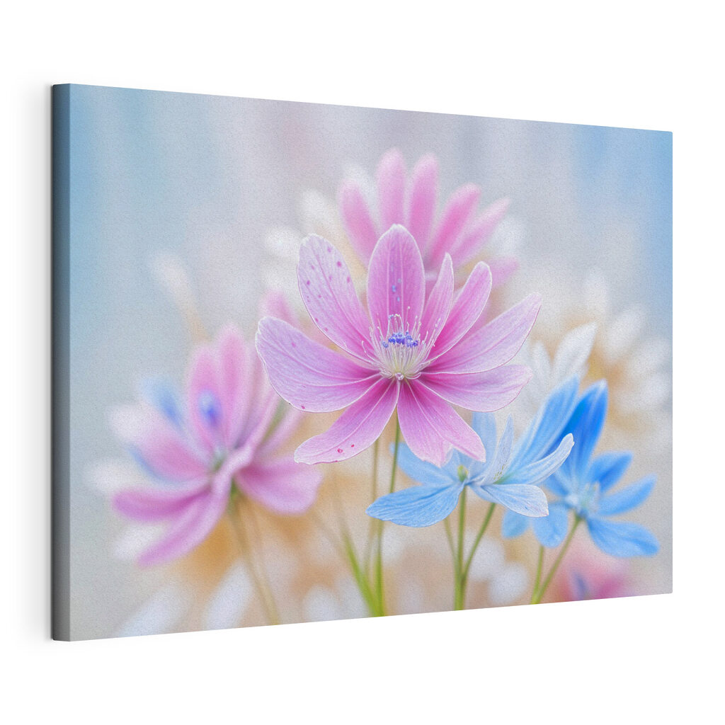 Delicate blooms in soft pastel colors