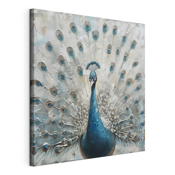 A painting of a peacock A painting of a peacock