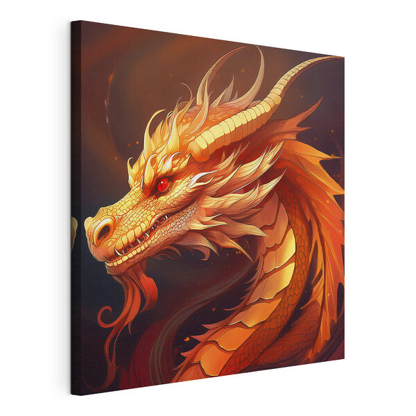 Dragon with red eyes
