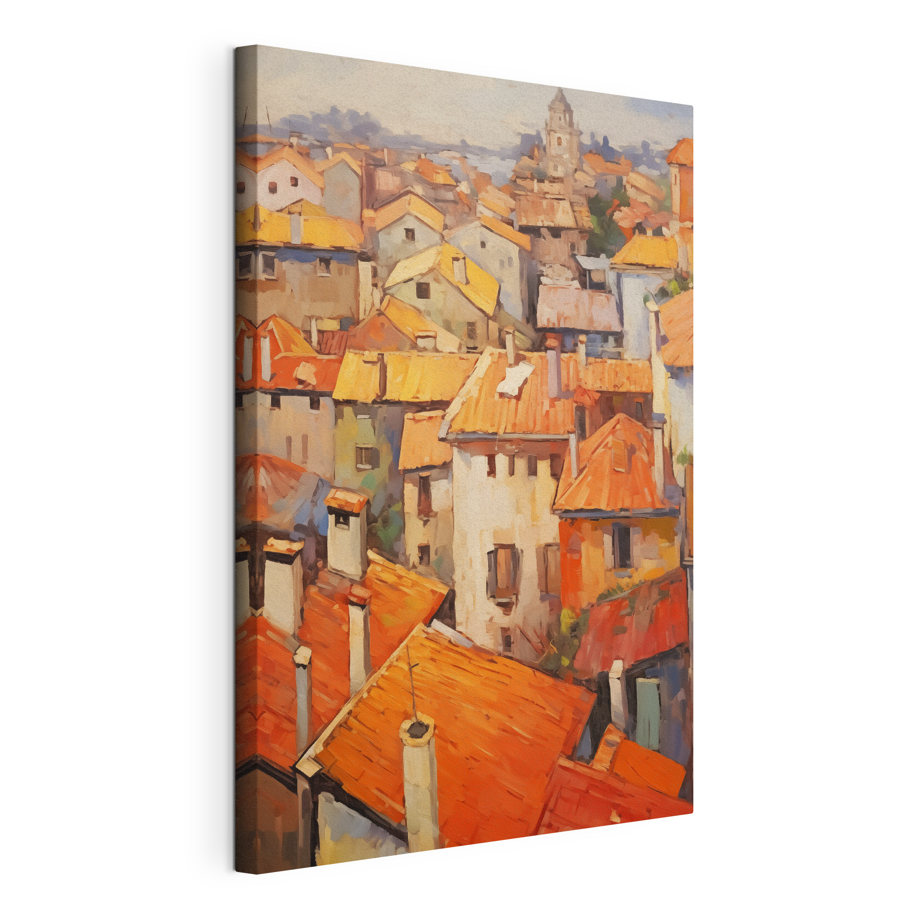 Painting of a city