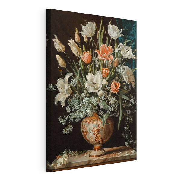 Painting of flowers in a vase