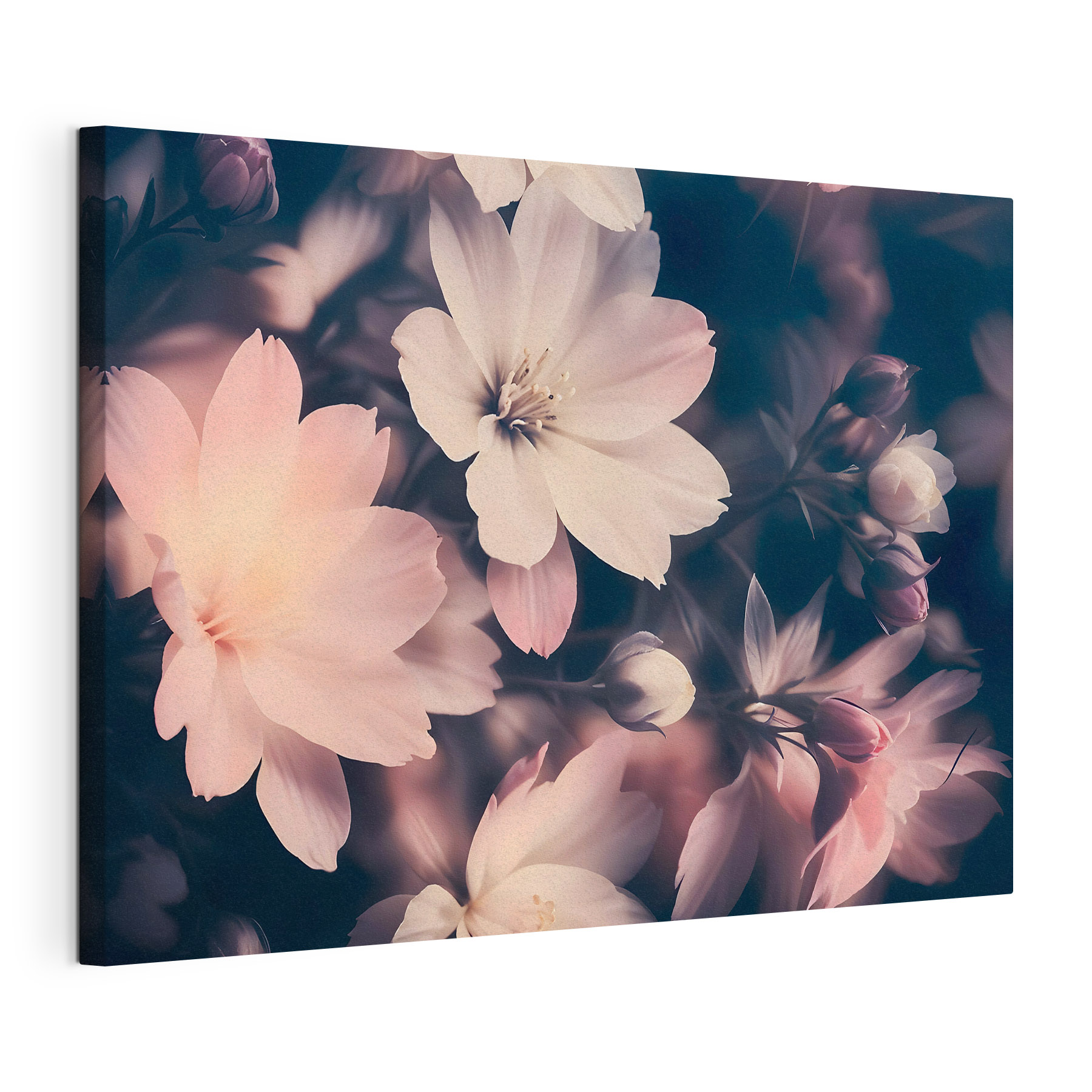 Delicate blossoms in soft shades