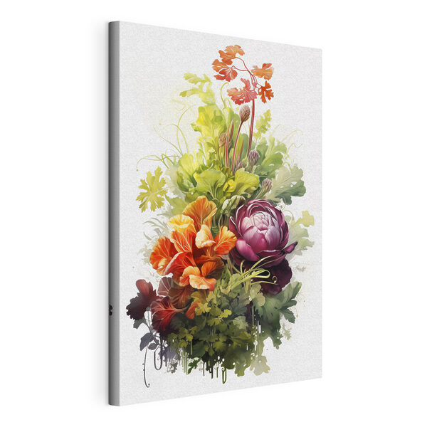 Buchet de flori și frunze Tablouri Buchet de flori și frunze