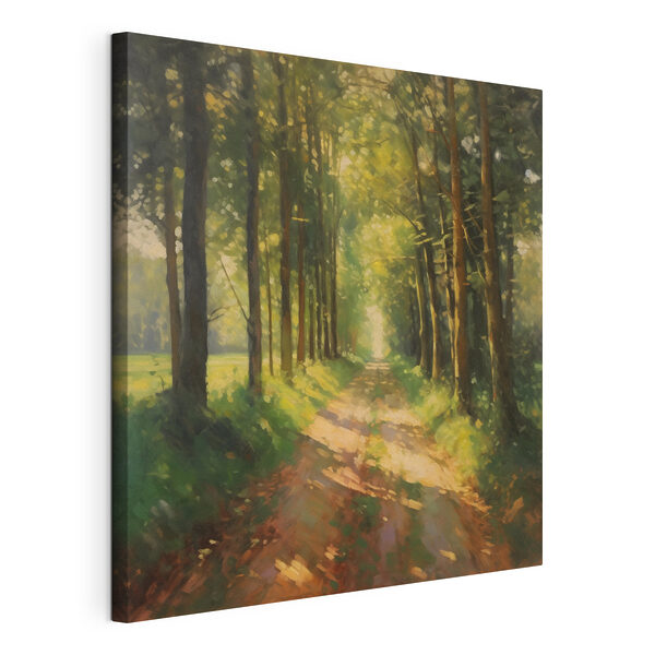 Tablouri Drum de pământ printr-o pădure