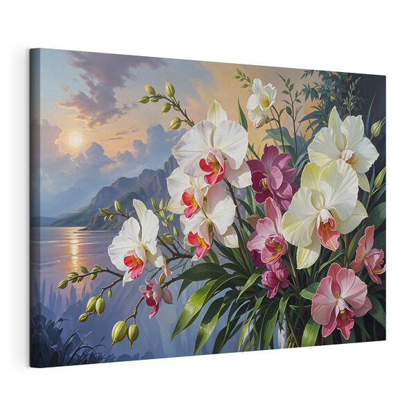 Pictura de flori într-o vază Tablouri Pictura de flori într-o vază