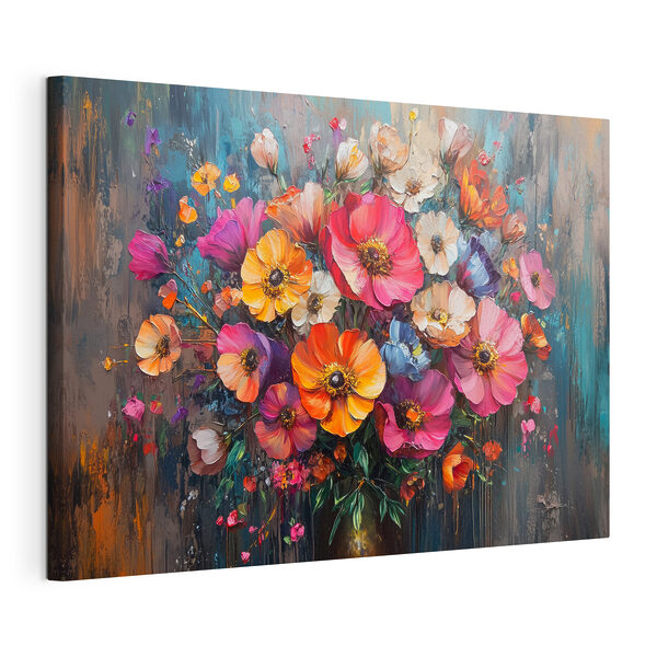 Pictura de flori într-o vază Tablouri Pictura de flori într-o vază