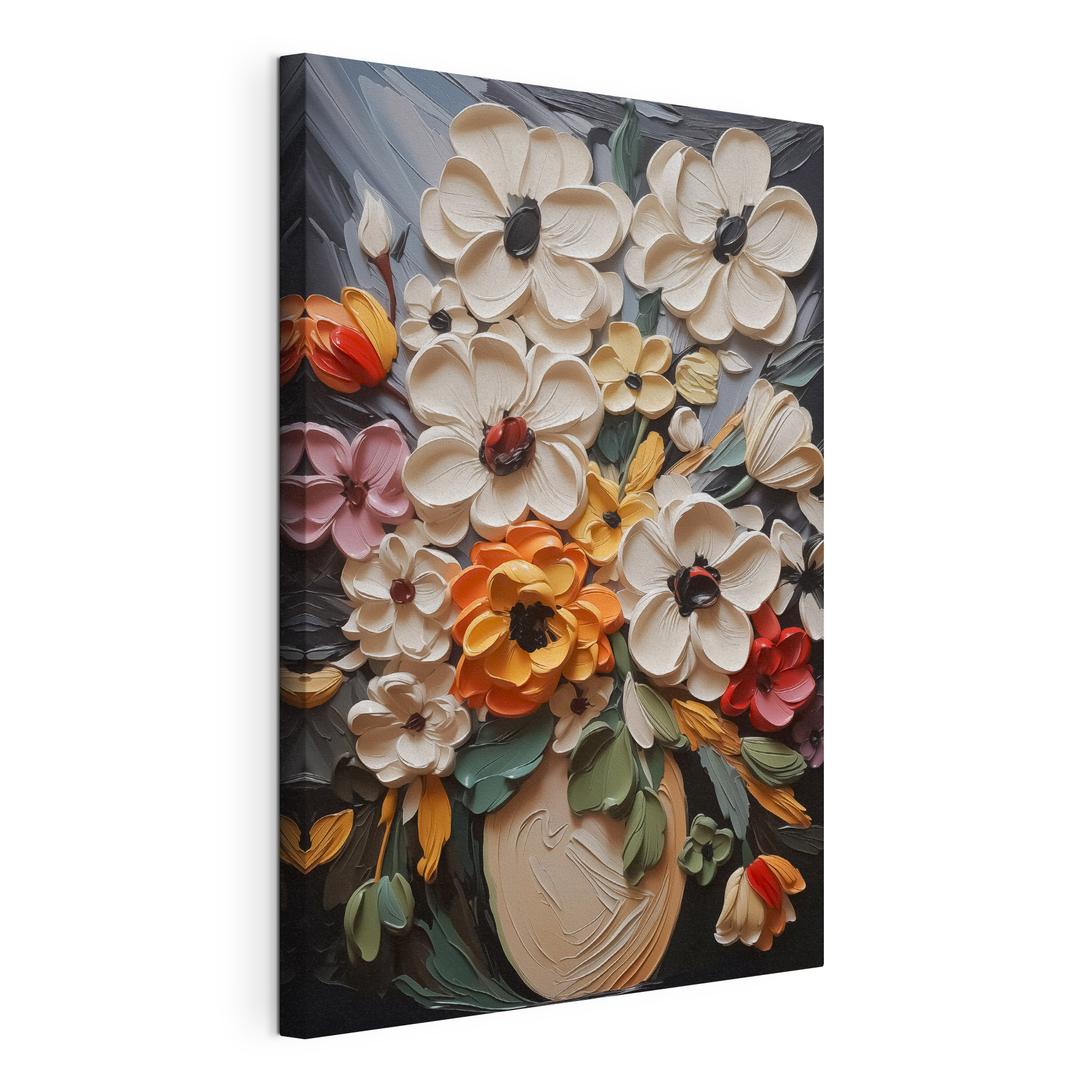 Colorful bouquet in vibrant display