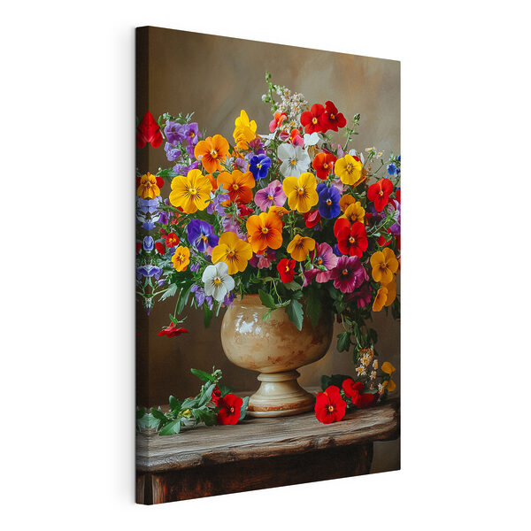 Vază cu flori colorate Tablouri Vază cu flori colorate