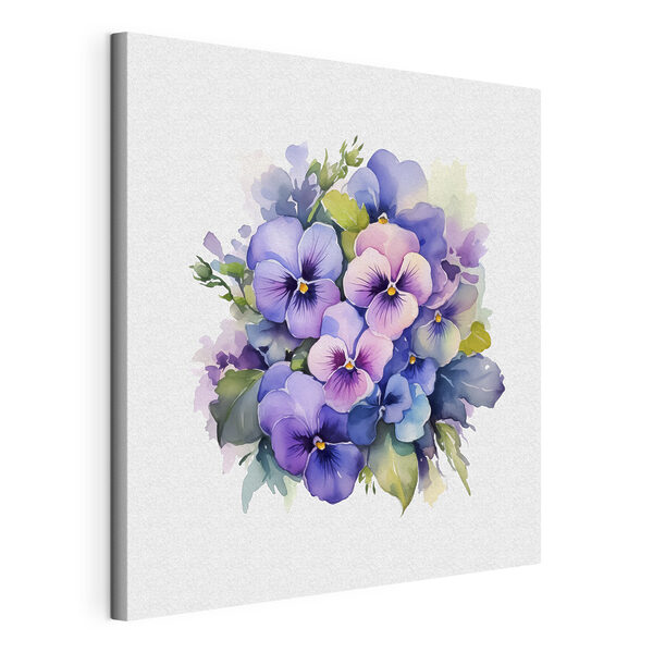 Tablouri Tablouri Un buchet de flori mov și albastru (SKU: s38486)