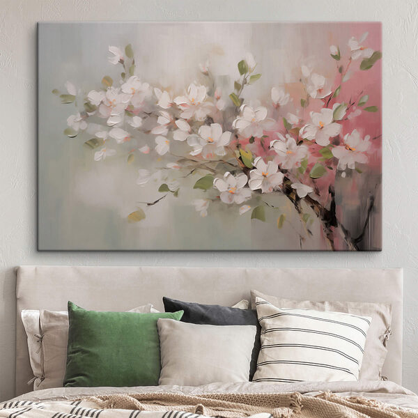 Tablouri Tablouri Tablou cu flori albe (SKU: s44366)