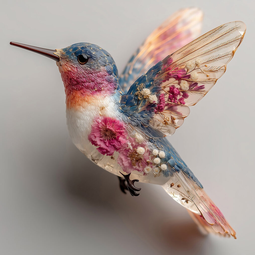Bird with flowers on it Bird with flowers on it