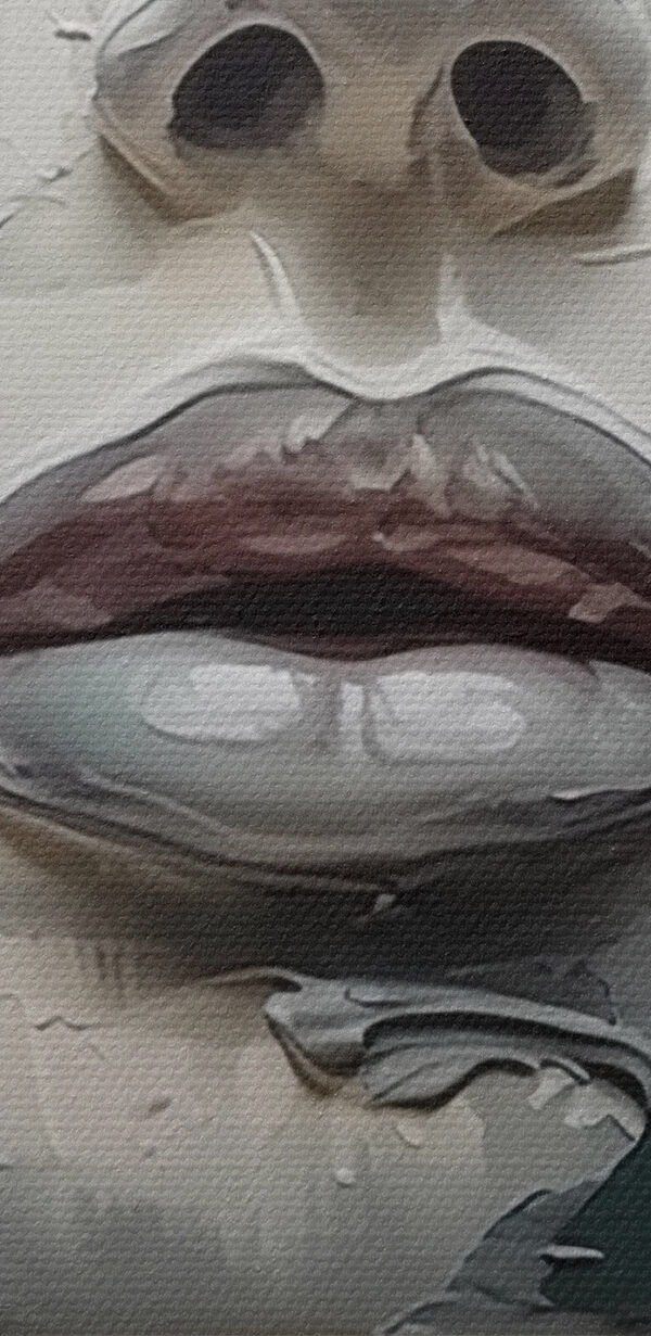 Painting of a woman's face