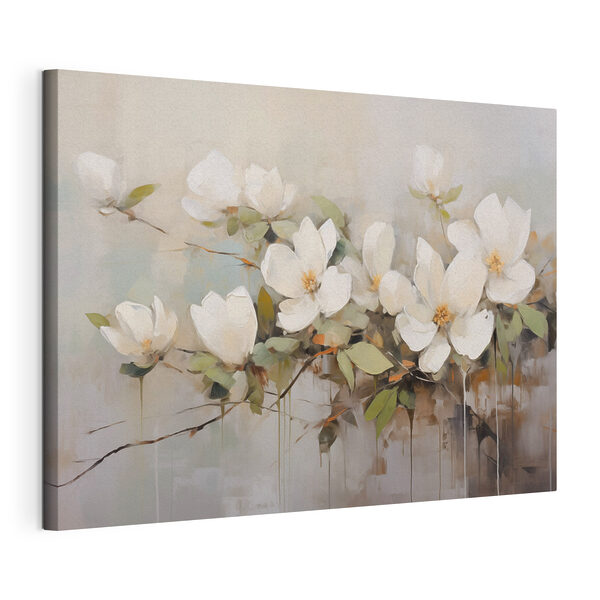 Tablouri Tablou cu flori albe (SKU: s44404) Tablouri Tablouri Tablou cu flori albe (SKU: s44404)