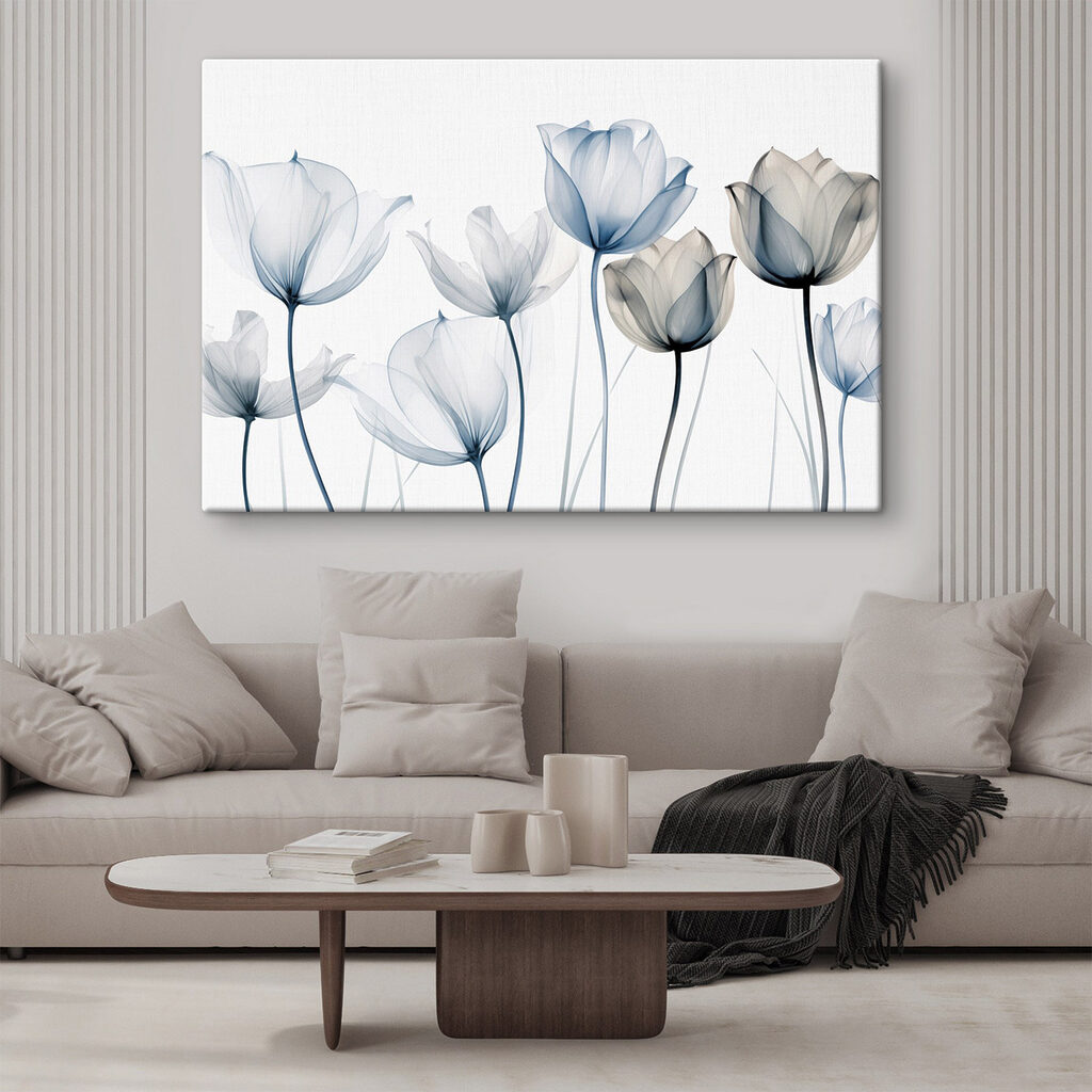 Group of flowers with transparent petals