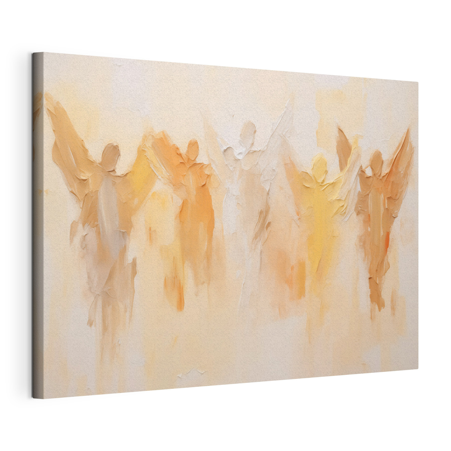 Group of angels painted on a wall Group of angels painted on a wall