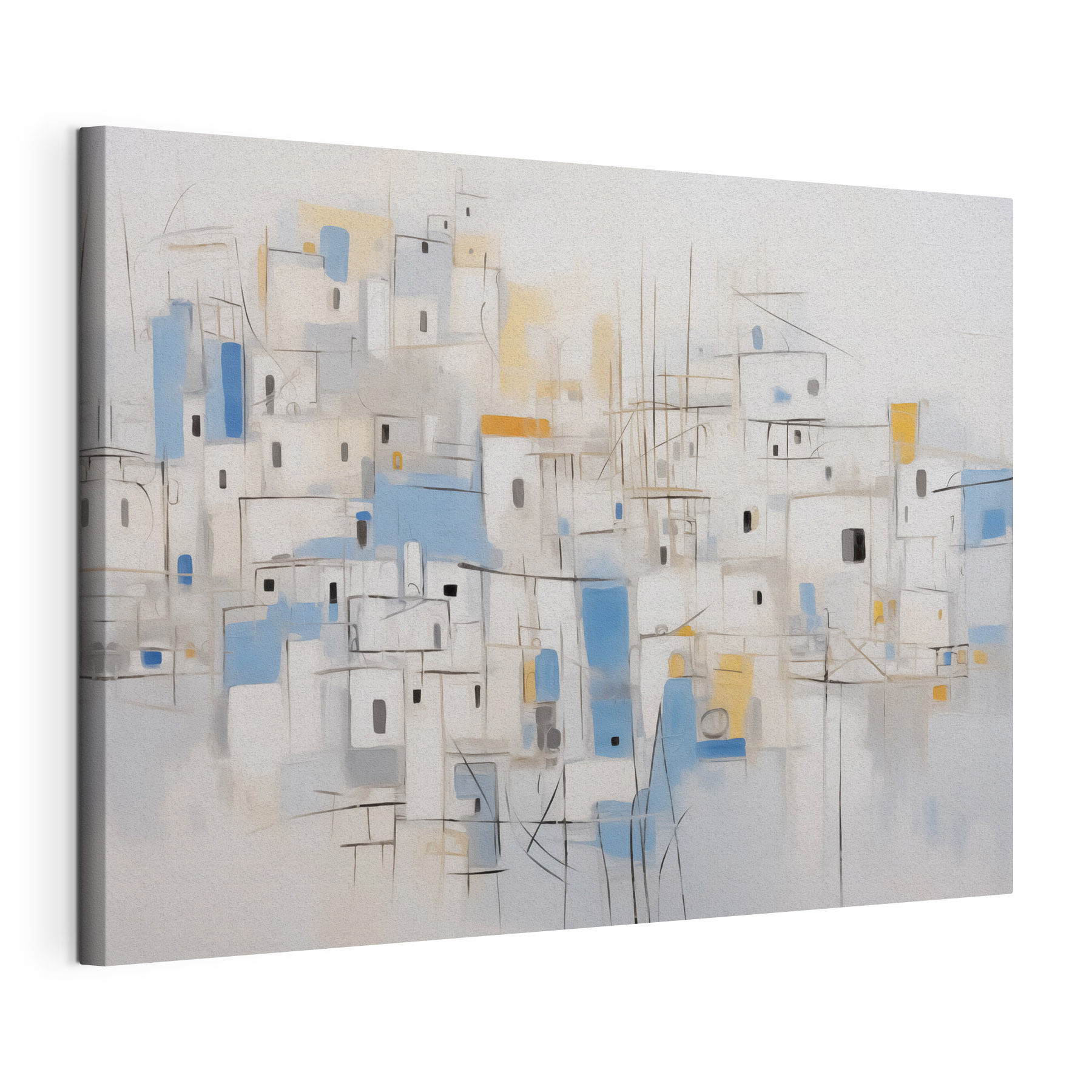 Painting of a city Painting of a city
