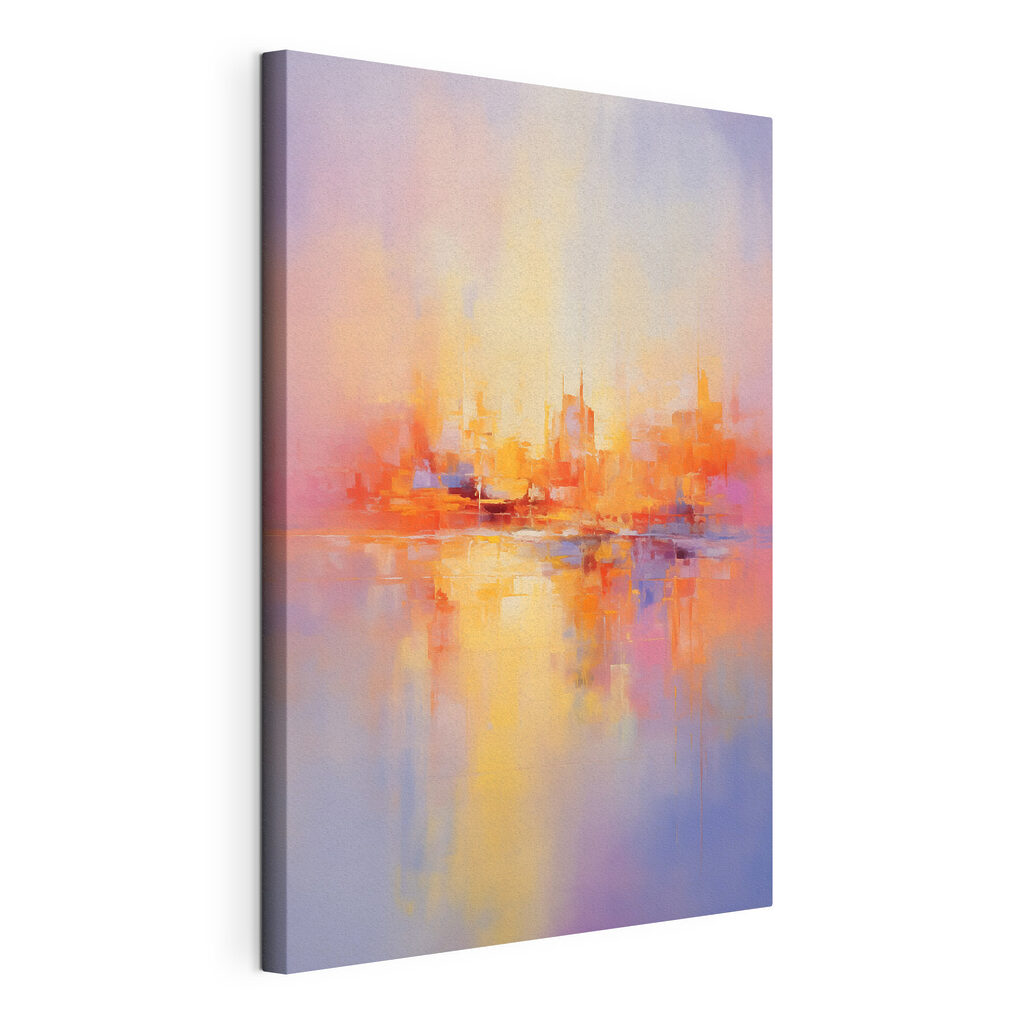Painting of a city Painting of a city