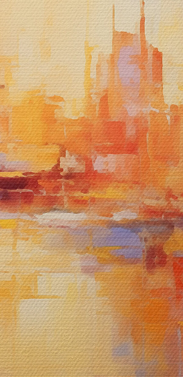 Painting of a city Painting of a city