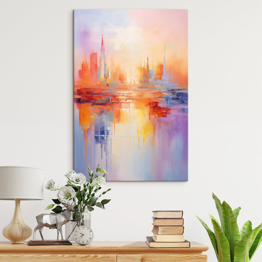 Painting of a city
