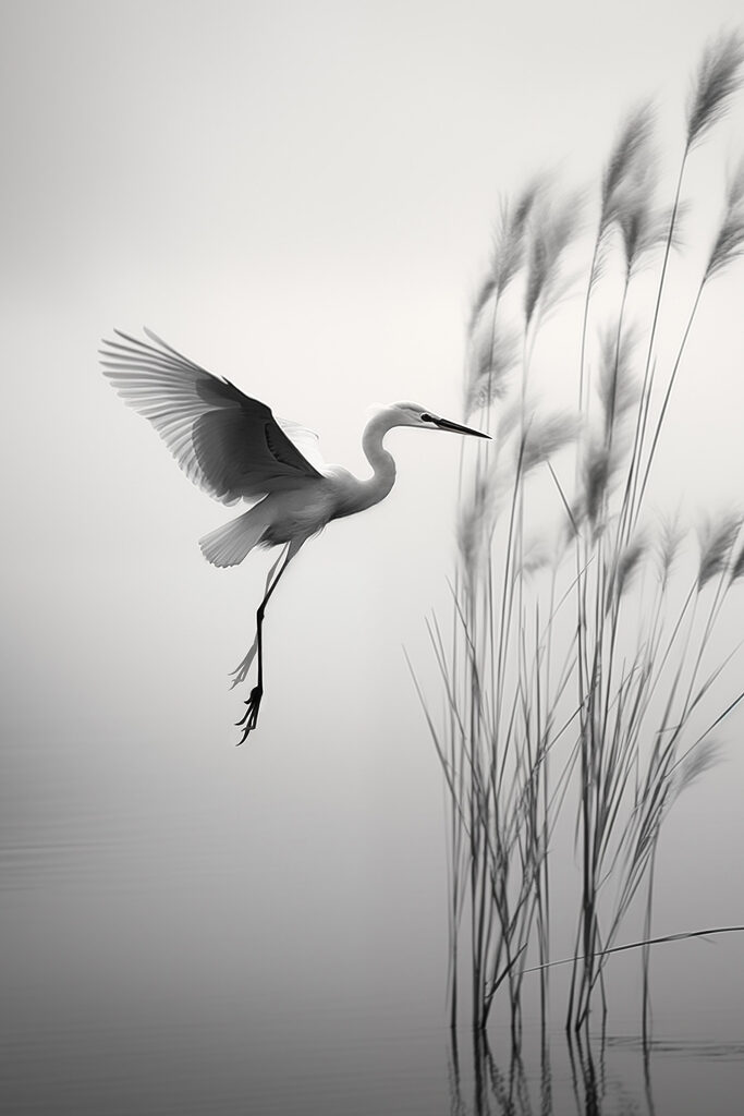 Bird flying over water Bird flying over water