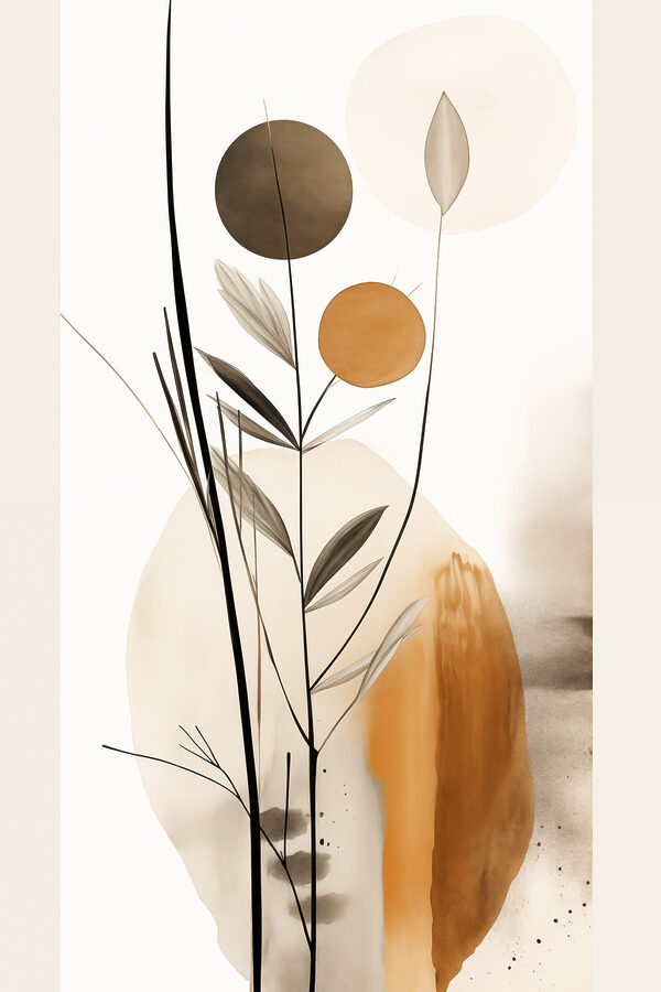 Plant with circles and leaves