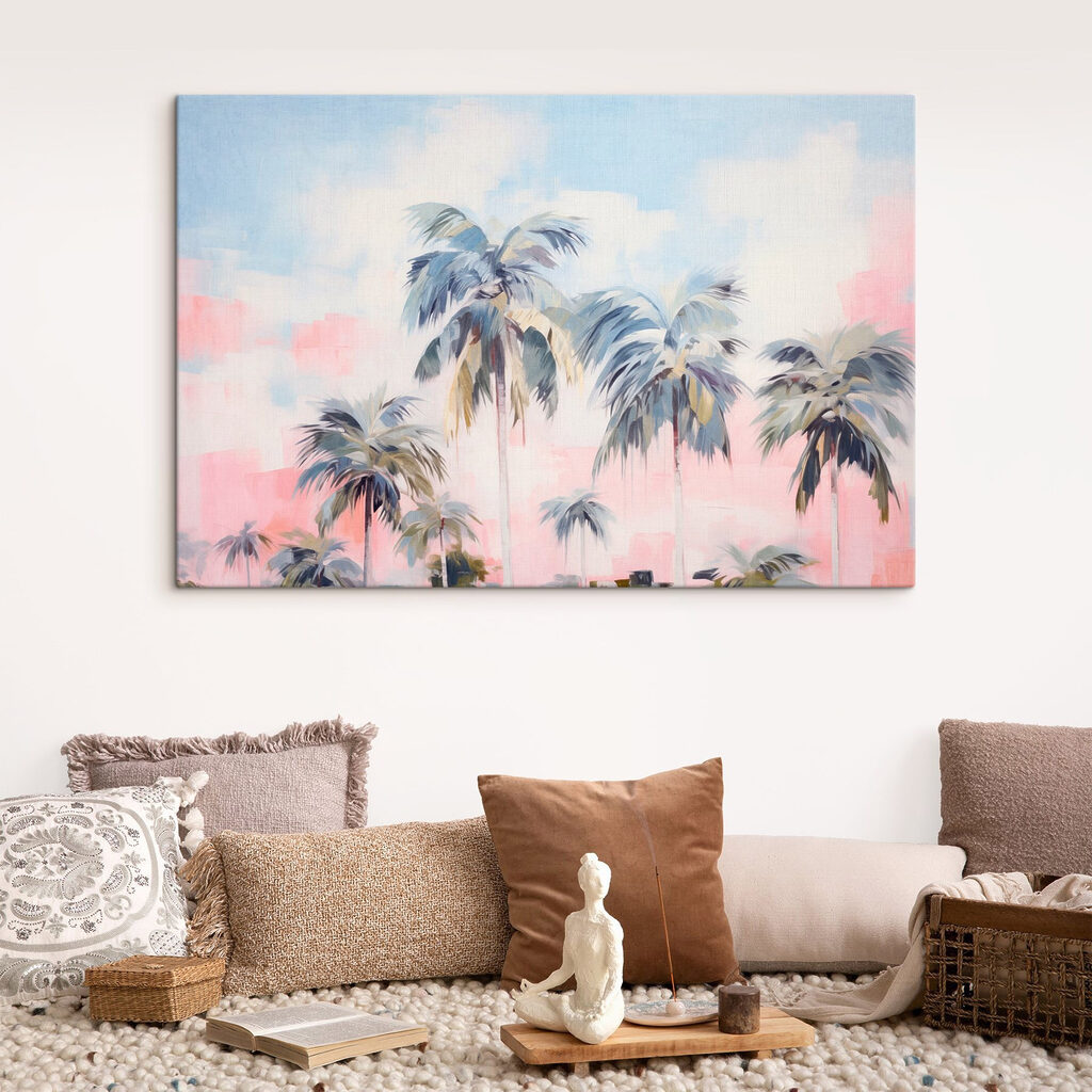 Painting of palm trees Painting of palm trees