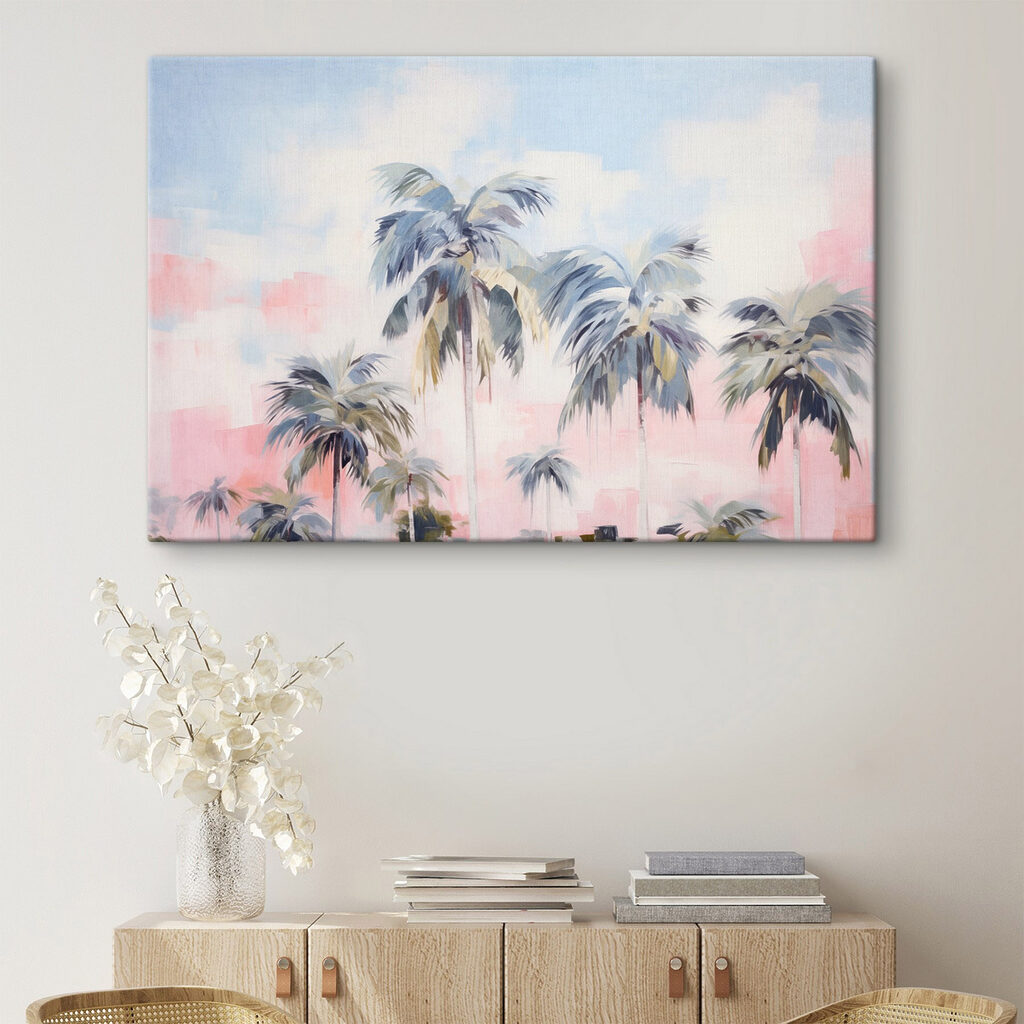 Painting of palm trees Painting of palm trees