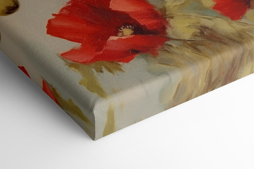 Painting of red flowers