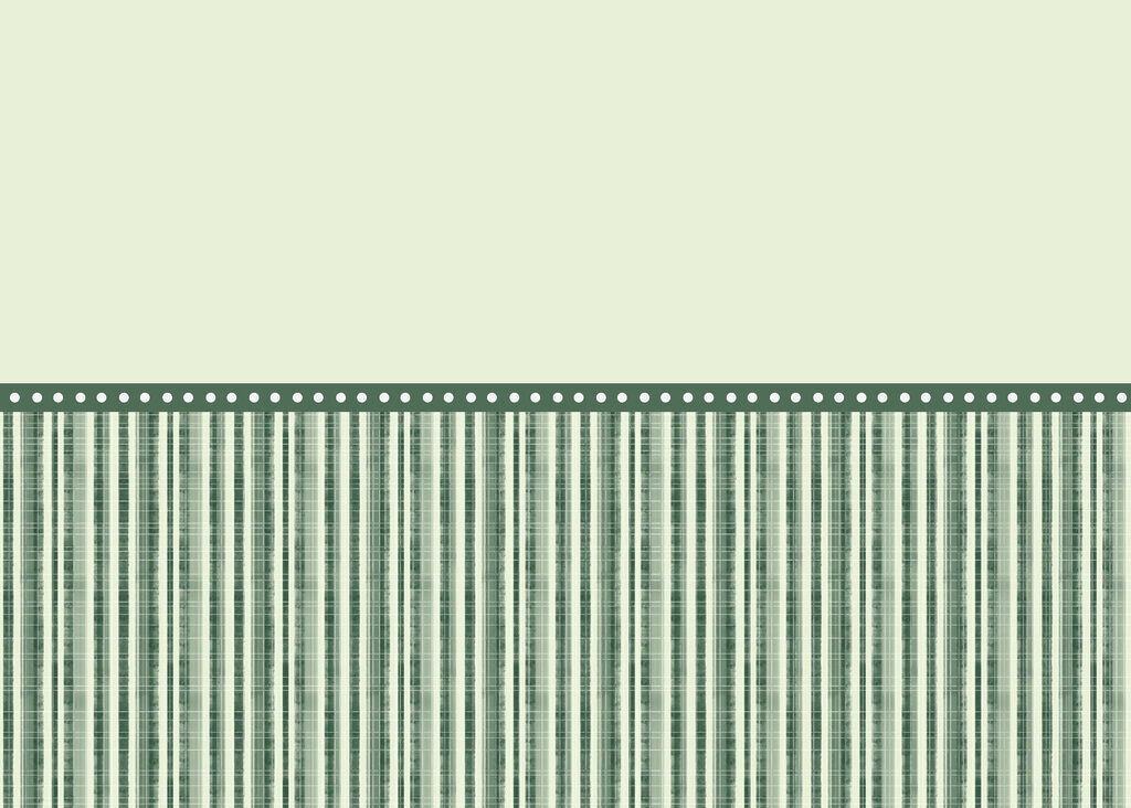 Green and white striped wallpaper
