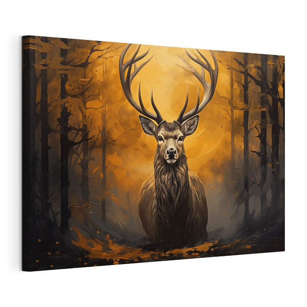 Tablouri Tablou cu un cerb în pădure (SKU: s44912) Tablouri Tablouri Tablou cu un cerb în pădure (SKU: s44912)