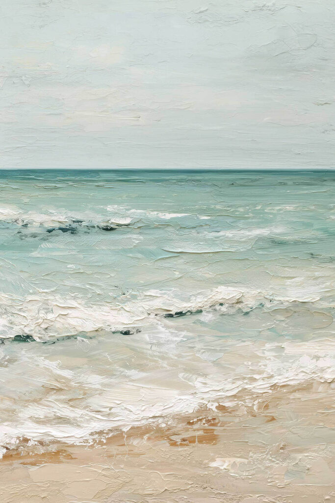 Beach with waves and sand Beach with waves and sand