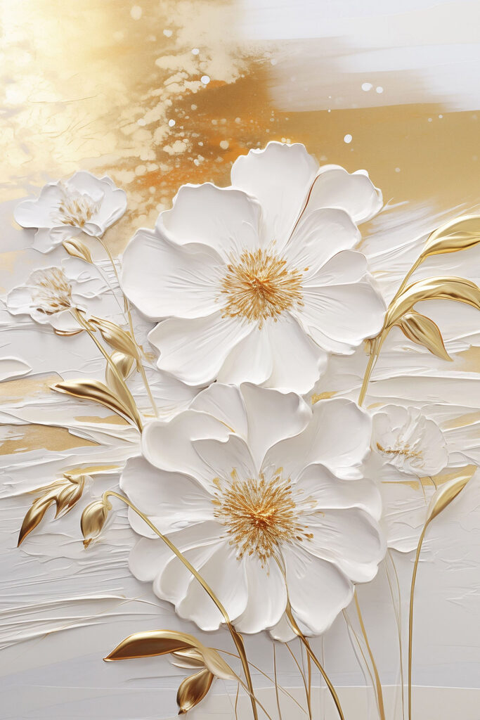 Delicate blooms in soft shades
