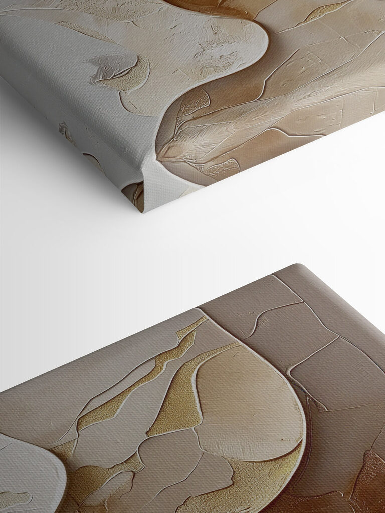 Abstract forms in soft neutral tones