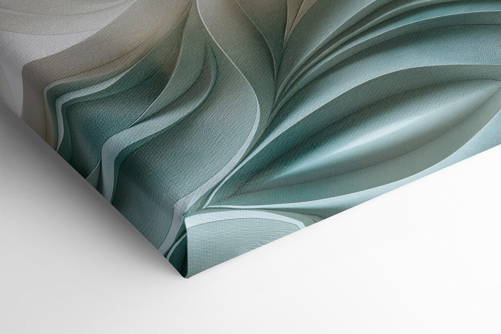 White and orange wavy surface