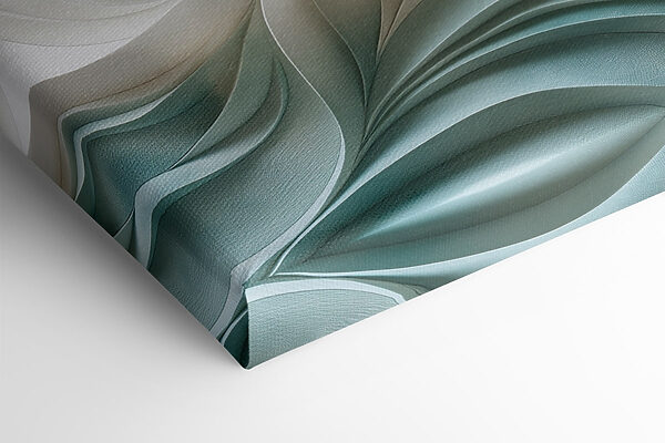 White and orange wavy surface