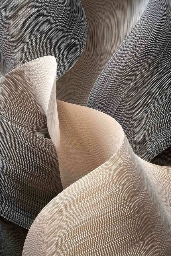 Flowing lines in subtle hues