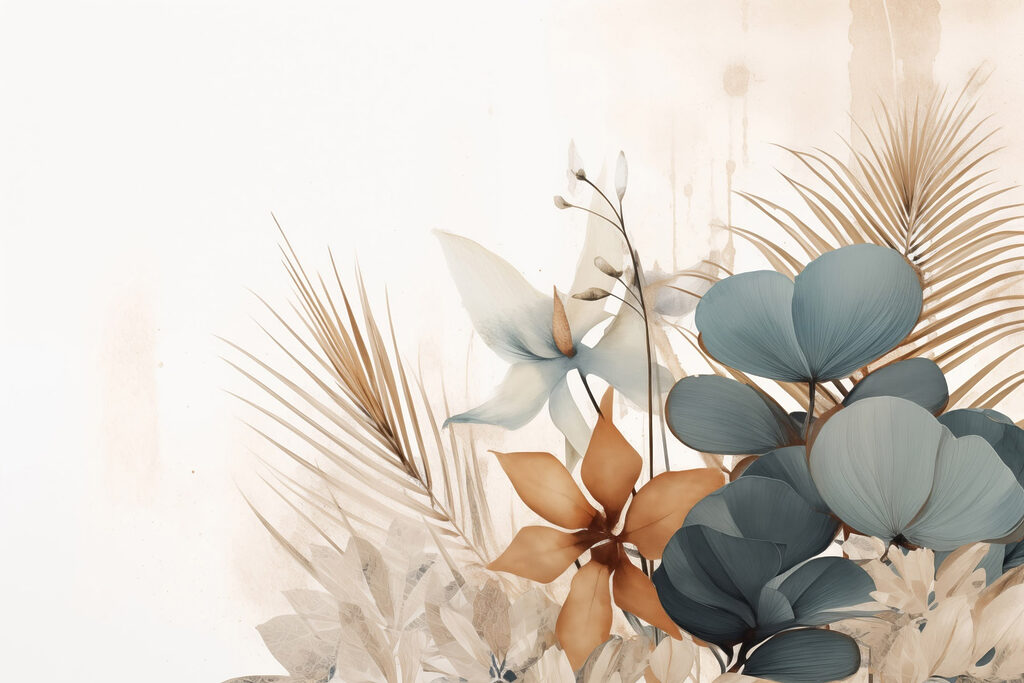Elegant floral arrangement with soft colors