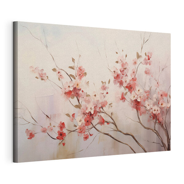 Tablouri Tablou cu flori roz pe o ramură (SKU: s44941) Tablouri Tablouri Tablou cu flori roz pe o ramură (SKU: s44941)