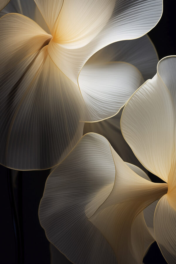 Delicate petals in soft hues