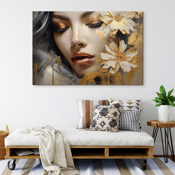 Tablouri Tablouri - Frumusețe eterică cu accente florale (SKU: s45002)