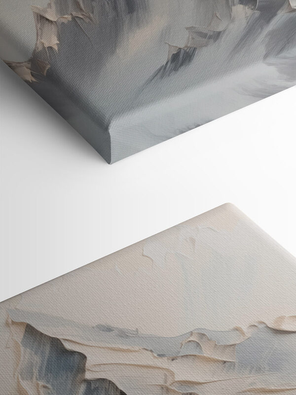 Painting of a mountain range