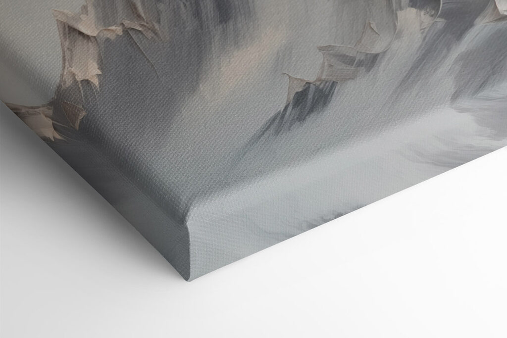 Painting of a mountain range