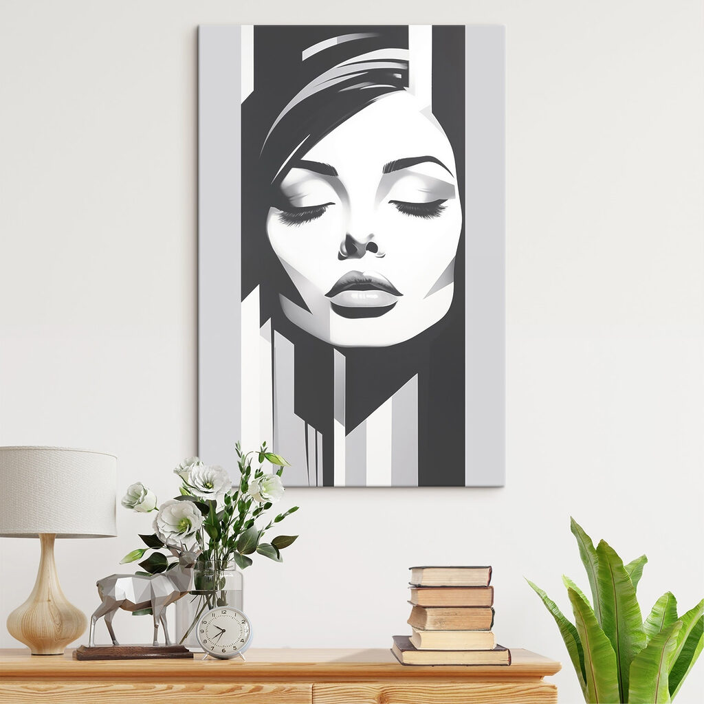 - Abstract beauty in monochrome tones