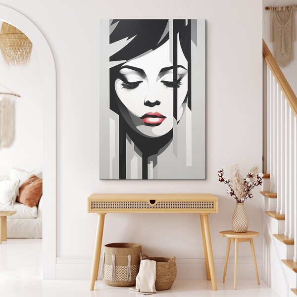 Elegant face with captivating expression