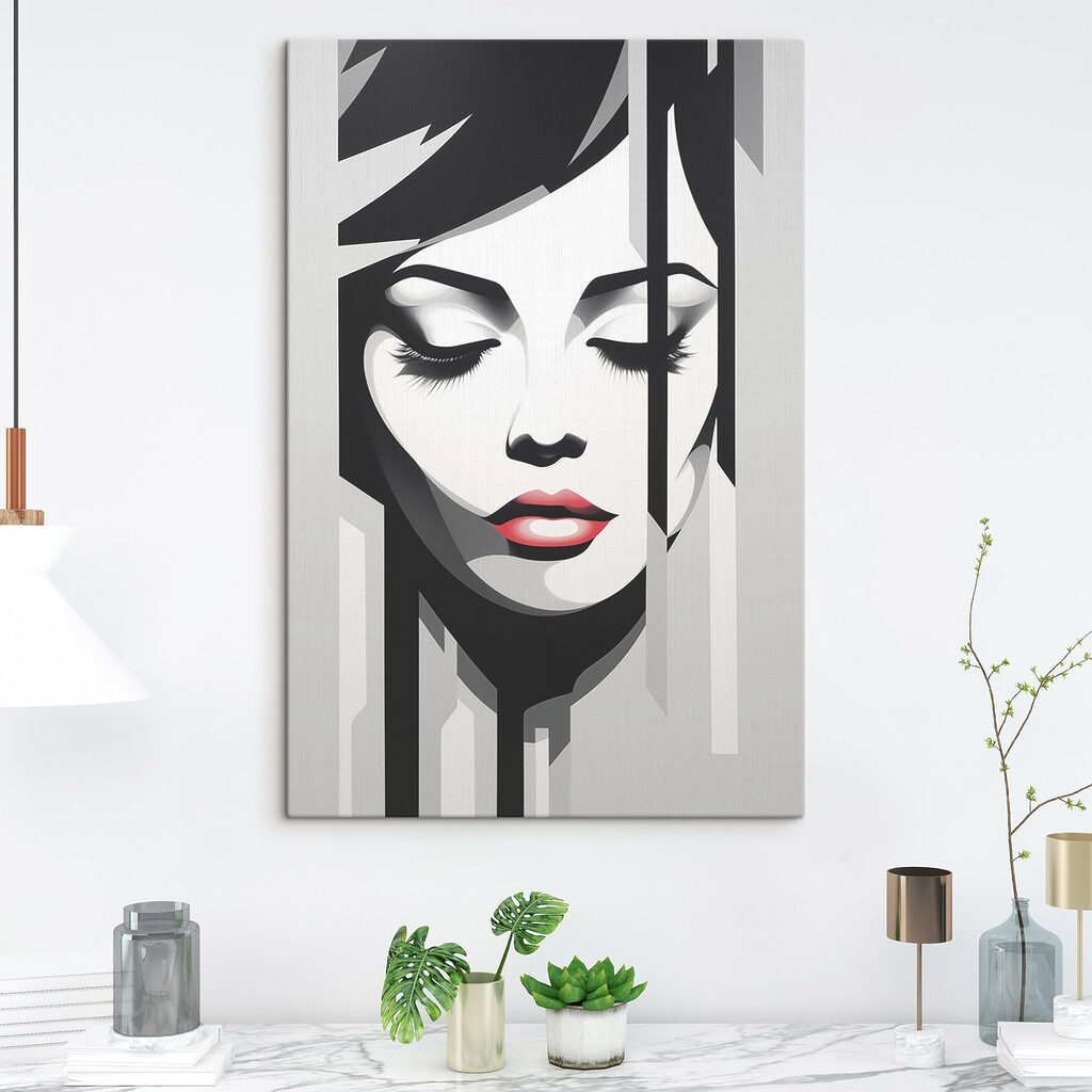 Elegant face with captivating expression