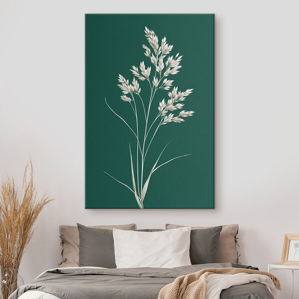 Tablouri Tablouri Plantă albă cu frunze (SKU: s45091)