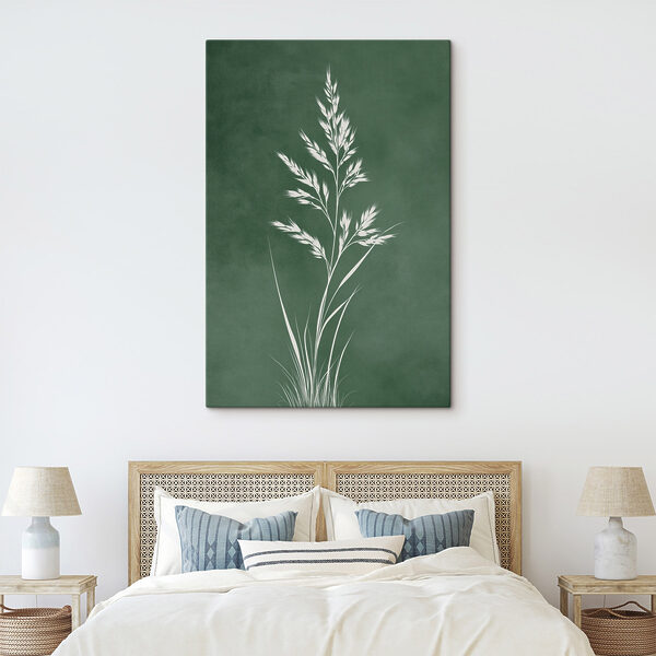 Tablouri Tablouri Plantă albă cu tulpini lungi (SKU: s45093)